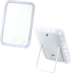Espejo cosmético inalámbrico con iluminación LED blanco