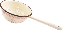Colador de cocina esmaltado TONCA beige 20 cm