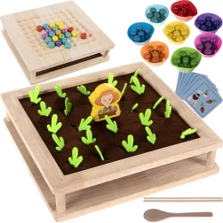 Juego de madera 2 en 1 granja con cuentas KRUTZZEL