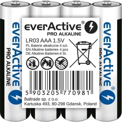 Pilas alcalinas AAA everActive Pro Alkaline, 4 uds.