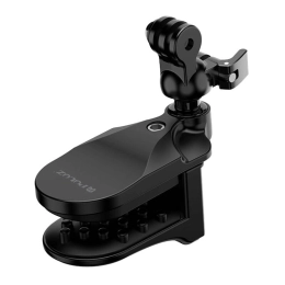 Soporte PULUZ para casco para cámaras de acción – clip giratorio 360° (negro)