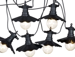 Guirnalda LED exterior de 5,5 m con 6 bombillas y temporizador