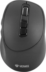 Ratón inalámbrico 2,4 GHz con interruptores silenciosos y carga USB‑C – negra