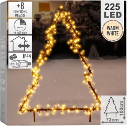 Arbolito luminoso metálico para exterior 225 LED 100 cm