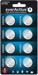 Juego de baterías de litio everActive 8 uds