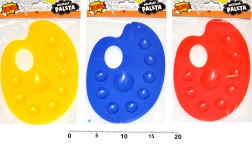 Paleta de pintura de plástico