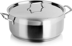 Olla de acero inoxidable con tapa Anett 28 cm, 7 l