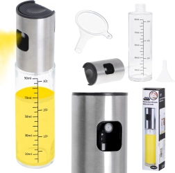 Botella pulverizadora de aceite de vidrio con dispensador 100 ml