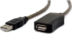Cable alargador USB activo 2.0 AM-AF 5 m negro