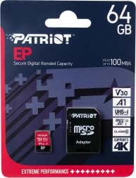 Tarjeta microSDXC Patriot EP A1 64 GB V30