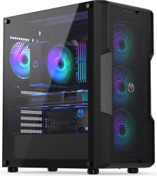 Endorfy Regnum 400 ARGB – espaciosa caja de PC con cristal templado y ARGB