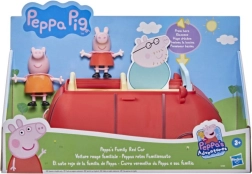 Coche familiar de Peppa Pig con las figuras de Peppa y Mamá Cerdita