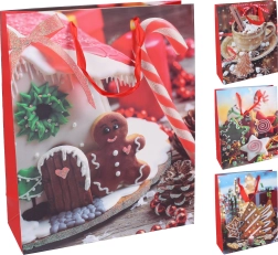 Bolsa de regalo navideña tamaño M