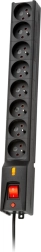 Protección contra sobretensiones Lestar LX 810, 1L, 5 m, negra