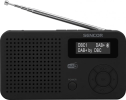 Radio digital DAB+/FM con RDS, Bluetooth 5.0, LCD y batería recargable - 1 unidad