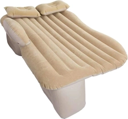 Colchón inflable para coche con bomba eléctrica 130 × 80 cm – Beige
