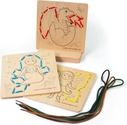 Bigjigs Toys ensartar siguiendo los números – cuentos de hadas