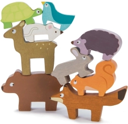 Animalitos del bosque de madera para apilar Le Toy Van