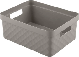 Cesta de almacenamiento de plástico HEIDRUN Diamond 36 × 27 × 14 cm, mezcla de colores - 1 unidad