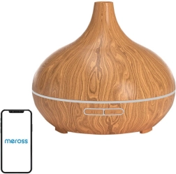 Difusor inteligente Wi‑Fi de aceites esenciales Meross con compatibilidad con Apple HomeKit