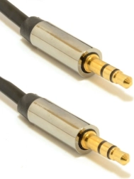Cable estéreo jack 3,5 mm M/M 0,75 m