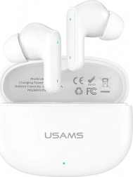 Auriculares inalámbricos TWS USAMS E05 Bluetooth 6.0 blancos