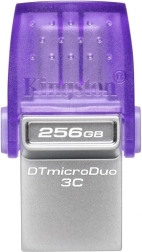 Unidad flash USB KINGSTON DataTraveler microDuo 3C 256 GB, USB‑A/USB‑C, USB 3.2 Gen 1