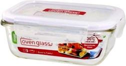 Fuente de horno de vidrio con tapa de vidrio borosilicato 380 ml