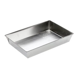 Bandeja para hornear con fondo texturizado 36 × 24,5 × 6 cm, chapa galvanizada