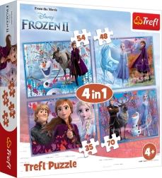 Puzzle 4 en 1 FROZEN 2 – Viaje a lo desconocido