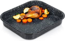 Bandeja para hornear rectangular de granito GRANDE 3 l, 29,5 × 26 × 4,5 cm