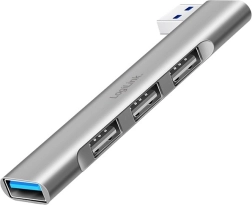 Hub USB LogiLink de 4 puertos con USB 3.0 y USB 2.0