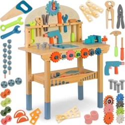 Banco de trabajo infantil de madera con herramientas RICOKIDS
