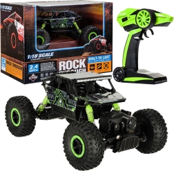 Coche RC Rock Crawler 1:18 4WD 2,4 GHz – Verde