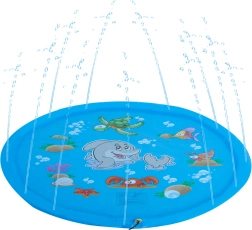 Alfombrilla de juego acuática infantil con chorros de agua 170 cm