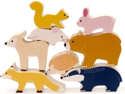 Set de animales del bosque de madera