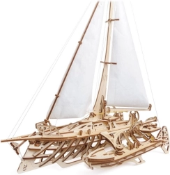 Ugears 3D plachetnice mecánica de madera Merihobus – trimarán