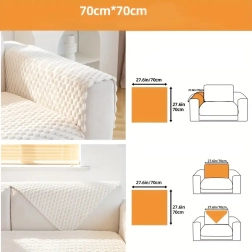 Cubierta elástica antideslizante para sofá y sillón 70 × 70 cm