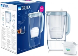 Jarra de filtración de vidrio 2,5 l + 1 cartucho BRITA MAXTRA PRO Pure Performance