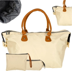 Bolsa de viaje multifuncional para cochecito para mamás – set – Beige