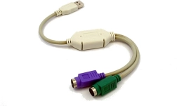 Adaptador USB a 2x PS/2 (teclado y ratón)