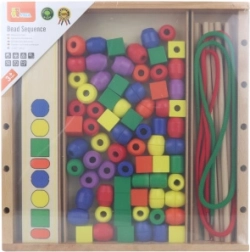 Juego educativo de madera VIGA Cuentas Lógicas, 104 piezas Montessori