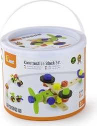 Juego de construcción de madera tipo constructor en cubo, 48 piezas (3+)