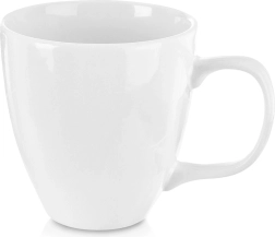 Taza de porcelana MONA 400 ml – blanca, segunda calidad
