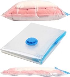 Bolsa de almacenamiento al vacío para ropa y ropa de cama 80 × 100 cm