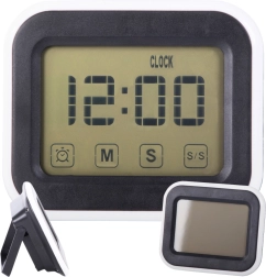 Reloj digital electrónico con alarma y pantalla LCD retroiluminada