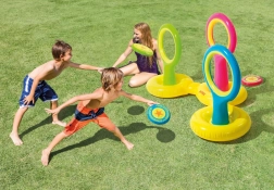 Juego acuático inflable con discos para niños