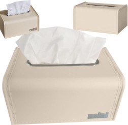 Caja para pañuelos con muelle metálico