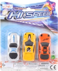 Set de coches de plástico (3 uds.)