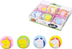 Goma de borrar Unicornio - redonda